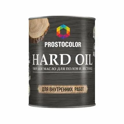 Масла для дерева Prostocolor масло для полов и лестниц hard oil prostocolor, цвет эбеновое дерево, 0,75л