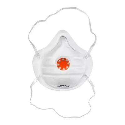 Средства защиты (перчатки, маски) полумаска dexx  коническая, ffp1, фильтрующая с клапаном выдоха