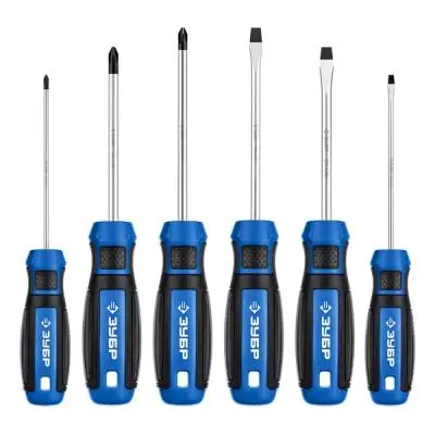 Отвертки, Плоскогубцы набор отверток зубр, 6 шт