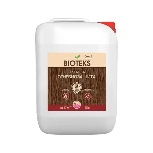 Антисептики, огнебиозащита огнебиозащита пропитка для дерева с розовым индикатором, 10л