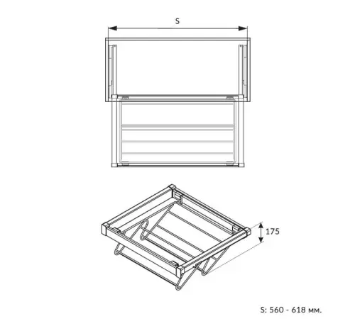 Обувницы полка для обуви gtv elite 560*490*175мм с доводчиком, белая