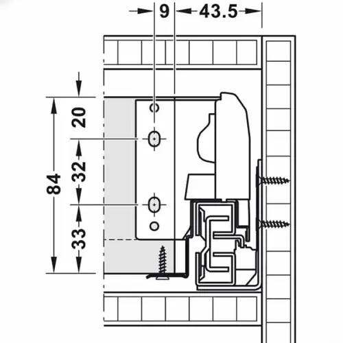 Ящики Matrix Box S выдвижной ящик matrix box s, с доводчиком, nl-400*84мм (1 кругл. рейлинг), серый