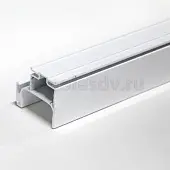 Белый глянец ручка-профиль вертикальный боковой l для плиты 16мм, 3000мм, белый глянец