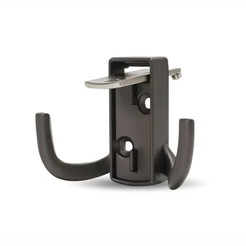 Крючки для одежды крючок 2х рожковый, жемчужный серый-никель