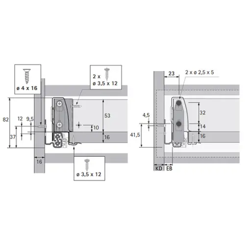Комплекты ящиков InnoTech Atira комплект ящика innotech atira nl-470*54 мм, silent system, антрацит