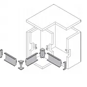 Белый глянец ручка-профиль gola с-образная, premium line, 4100мм, белый