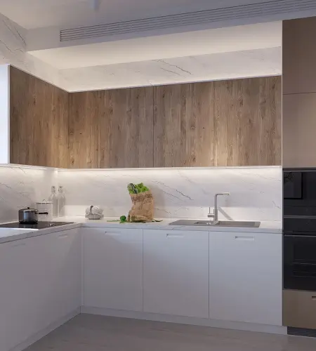 Компакт-плита SLOTEX компакт-плита azurita white (градиентный декор), slotex 12, 1320, 3050