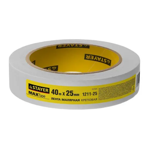 Ленты, плёнки лента малярная stayer master креповая, 400мм х 25мм
