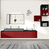 Однотонные декоры ЛДСП EGGER лдсп au311 бургундский красный st9, 2800 х 2070 х 16 мм, egger