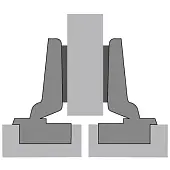 Комплекты петель Hettich Intermat петля hettich intermat полунакладная 110°, без доводчика, d1,5 (евровинты)
