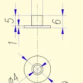 Фурнитура для стекла (Китай) втулка для стекла, белая