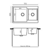 Мойки Polygran мойка polygran модель brig 772 кремовый