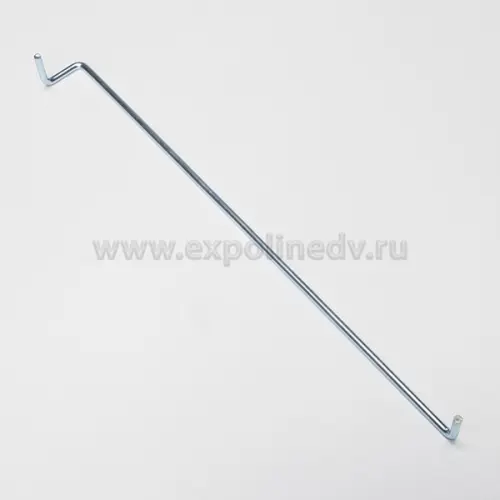 Полкодержатели держатель г-образный 300x25мм, левый, хром