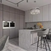 Фасадные панели EMDIWAY platinum grey matt, плита emdiway 2745 х 1220 х 18 мм