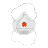 Средства защиты (перчатки, маски) полумаска dexx  коническая, ffp1, фильтрующая с клапаном выдоха