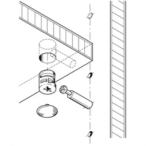 Hafele Minifix эксцентриковая стяжка hafele minifix 15, для плиты 16 мм