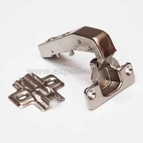 Петли мебельные (Китай) петля мебельная clip-on fgv угловая 180° c доводчиком, 48мм, с мп