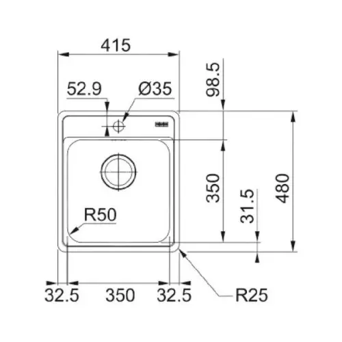 Мойки кухонные Распродажа мойка кухонная franke bell модель bcx 610-42 tl полированная