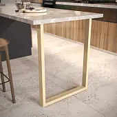 Подстолья подстолье пилар п-образное, 820*595мм, золото матовое