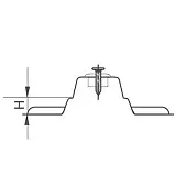 Комплектующие петель JET планка монтажная jet optima h0, под саморезы