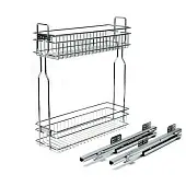 Бутылочницы бутылочница в базу 200 мм квадро v с доводчиком,  правая