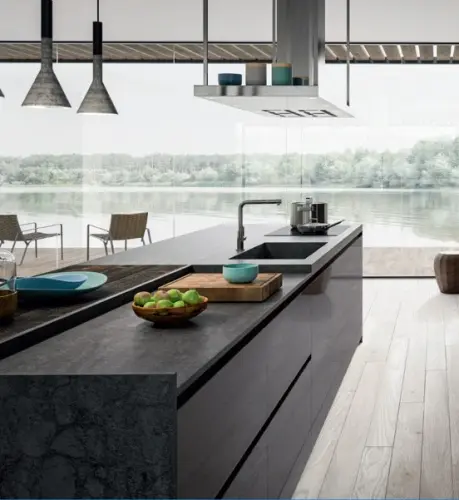 GOLA Rehau Черный матовый ручка-профиль gola с-образная, premium line, 4100мм, черный матовый