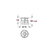 Hafele Minifix эксцентрик hefele minifix 15, для плиты 26 мм