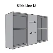 Комплекты раздвижных дверей Hettich комплект фурнитуры slide line m для 1 двери, ширина до 2,5м