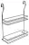 Рейлинги Хром полка для специй на рейлинг 358х85х305мм, двухъярусная, хром