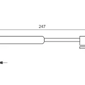 Газлифты, механизмы Delta газовый лифт jet без доводчика, грузопод. 100n 