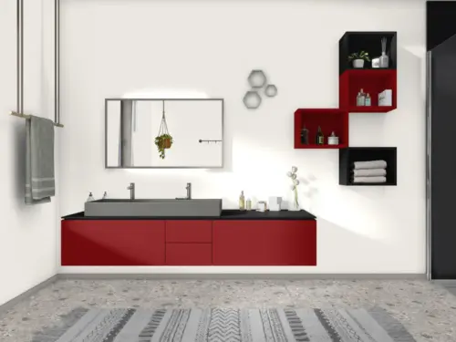 Однотонные декоры ЛДСП EGGER лдсп au311 бургундский красный st9, 2800 х 2070 х 16 мм, egger