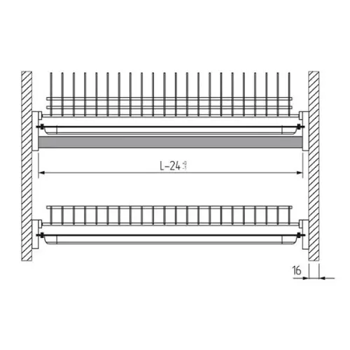 Сушки для посуды сушка для посуды alba, в модуль на 400мм