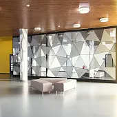 Зеркало AGC  зеркало mirox 3g grey, влагостойкое, 4мм (1605*2550)