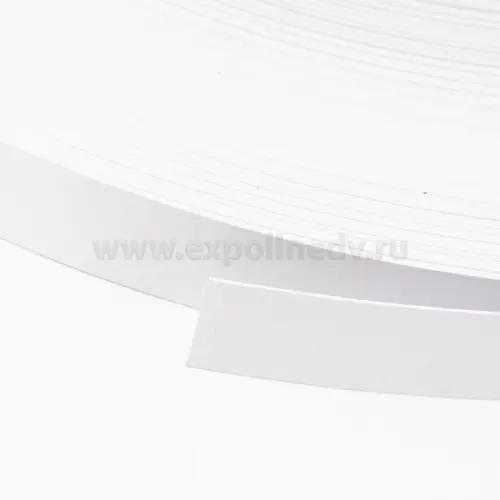 Кромка ПВХ / ABS кромка, белоснежный гладкий 0,4, 19мм