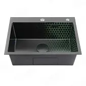 Мойки кухонные Avivacom мойка кухонная avivacom модель bd5045, нано черный декор