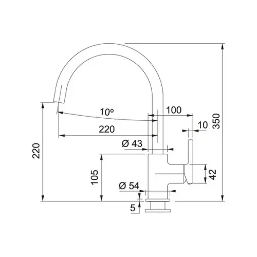 Смесители Franke смеситель кухонный franke lina xl, оникс