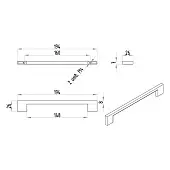 Ручки ручка мебельная bridge 288, 160мм, белый
