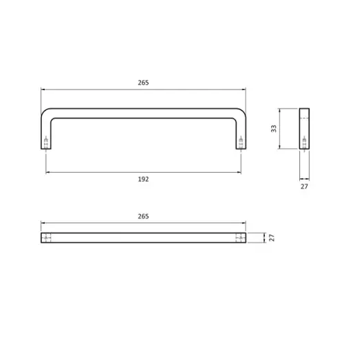 Ручки мебельные Metakor ручка мебельная hl-004m, 192мм, дуб